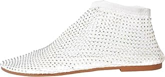 Ultra Comfortable Shiny Gem Mesh Flats, Ballet Flats for Women Sandals Women Dressy Summer Flat Shoes Slip On Sandals