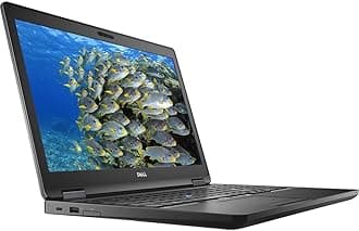 Dell 4G86P Latitude 5580 Laptop, 15.6" FHD, Intel Core i7-7820HQ, 8GB DDR4, 256GB Solid State Drive, Windows 10 Pro