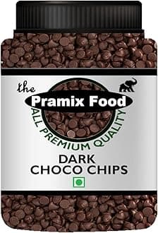 Pramix Dark Chocolate Mini Choco-Chips Baking Ingredient, Topping And Decoration Candy For Ice Cream, Desserts And Baked Goods (1Kg)