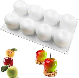 OCPO Kitchen Apple Silicone Mold for Baking Mousse Cake, Dessert, Pastry Choc...