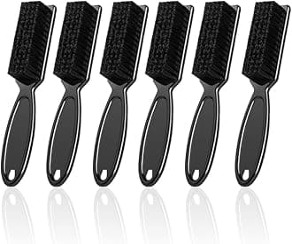 6 Pcs Barber Clipper Brush Blade Trimmer Cleaning Brush Set Duster Manicure Nylon Brush Hair Styling Tool (Black)