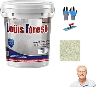 Mr Material 1,Epoxy Colored Sand Floor Paint,Louis Forest Epoxy Floor Paint,Gooti Epoxys Floors Painting Self Leveling,2025 New Waterproof,for Basement,Garage,Outdoor (Beige)