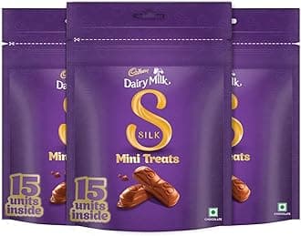 Cadbury Dairy Milk Silk Mini Treats Chocolate Bar, 135 g (Pack of 3)