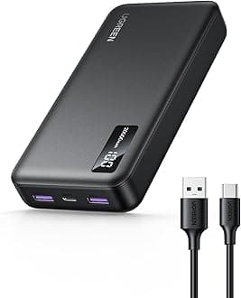 Power Bank, 20000mAh 22.5W Portable Charger Battery Pack with USB C PD Fast Charging Compatible with iPhone 15/14/13/12 Series/Samsung S24/S23/ipad/Pixel 8/LG, etc Black