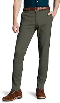 Sponsored Ad - Men's Slim Fit Flexi Waist Casual Pants | Stretchable Chinos | Stylish Office Fashion Trousers
