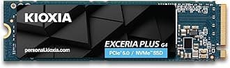 KIOXIA Former Toshiba Memory EXCERIA Plus G4 NVMe™ Internal SSD 1TB NVMe M.2 Type 2280-S3-M PCIe Gen 5.0 x 4 Gaming Storage, Read 10,000 MB/s, Equipped with BiCS Flash TLC|TBW 600|Japanese Brand