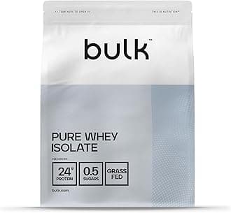 Bulk Pure Whey Isolate Protein Powder, 450 g (0.99 lb), Chocolate | 24g Protein per Scoop | Fast Absorption | Lean Muscle Growth & Recovery | Vegetarian