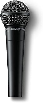 Shure SM58 Pro XLR Dynamic Microphone - Professional Studio & Live Performance Cardioid Mic for Vocals, Podcasting, and Recording, Special Black Edition