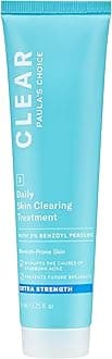 Paula's Choice CLEAR Daily Skin Clearing Cream, All Over Face Acne Treatment with Benzoyl Peroxide, Treats and Prevents Mild to Severe Acne & Breakouts, Fragrance-Free, 2.25 fl oz