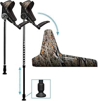 smartCRUTCH Ergonomic Custom Forearm Crutches for Adults, Multiple Colors, Adjustable Forearm Rotates 15-90 Degrees - Heights 4'4" to 6'4" - 265 lbs Non Weight Bearing