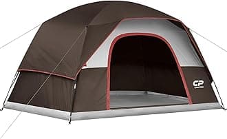 CAMPROS CP Tents for Camping 6 Person Tent Waterproof Windproof Double Layer Family Camping Tent, Easy Setup Dome Tent with Large Mesh Windows & Wider Door for Outdoor Camping & Hiking