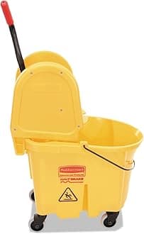 Rubbermaid Commercial Products FG757788YEL, 35qt WaveBrake Down Press Combo High Performance Mopping System - Yellow