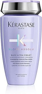 - Shampoo Bain Blond Absolu 250mL, High Tone Color Care, Hair Care, Purple Shampoo, Uneven Shampoo, Bleach, Color, Softness, Moisture, Roughness, Dryness, Manageability, 8.5 fl oz (250 ml)