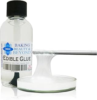 Professional Edible Glue Pro Bakers Choice for Cake Craft Sugar Craft and More in 3 Sizes (50)
