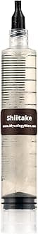 Premium Mushroom Liquid Culture | Shiitake (Lentinus edodes) | Liquid Culture Syringe, 1 Count (Pack of 1), Clear