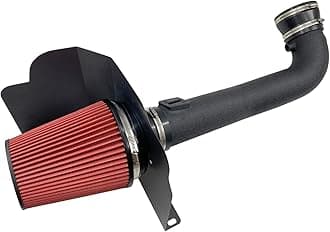 MOOSUN Cold Air Intake Kit W/Filter High Performance for 2014-2020 Chevy/GMC/Cadillac (Silverado 1500, Suburban, Tahoe, Sierra 1500, Yukon, Yukon Denali, Escalade) V8 5.3L 6.2L (Black & Red)