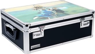 Vaultz Storage Lock Box - 6.5 x 23 x 13.5 Inch Lockable Dorm Storage Trunk with Combination Lock - Briefcase, Medicine Box, Lock Boxes for Personal Items, Cash, Laptop - 3D Legend of Zelda Design