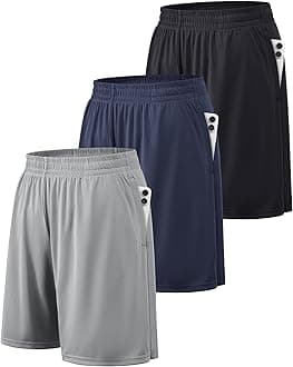 BALENNZ Athletic Shorts for Men with Pockets and Elastic Waistband Quick Dry Activewear