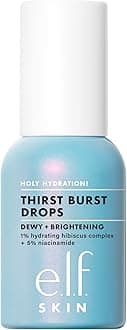 e.l.f. SKIN Holy Hydration! Thirst Burst Drops, Serum For A Radiant Complexion Instantly & Over Time, Made With Hyaluronic Acid, Vegan & Cruelty-Free