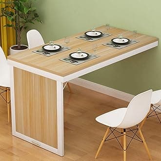 Wall Desk Wall Mounted Folding Table, Space Saver Fold Out Kitchen Dining Desk, Computer Table, Invisible Wall Table, Home Office Workbench Bar Desk