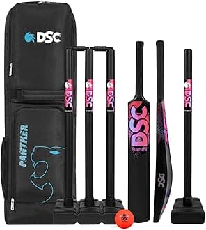 - Panther Plastic Cricket Set - Ideal for Tennis and Gully/Turf Cricket Bat