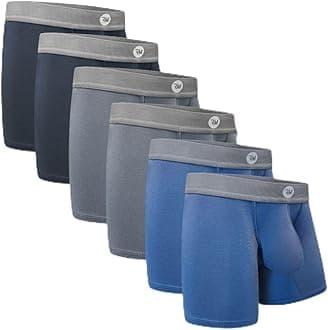 Real Men Bulge Enhancing Pouch Underwear for Men – 1, 3 and 6 Pack Set - Modal Boxer Briefs ABCD Pouch