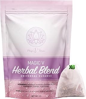 Magic V Steam Yoni Herbs for Cleansing & Tightening Facial Steam at Home Vaginal Steaming Herbs Natural V Steam Herbs 6 Steam Herbal Bags Easier Clean Up