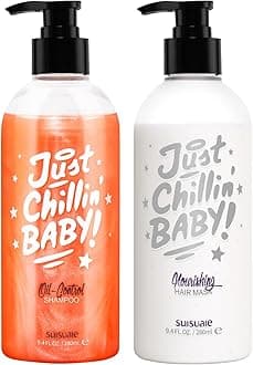 Shampoo and Conditioner for Oily Hair, Clarifying Shampoo and Conditioner Set for Greasy Hair, Build Up, Oily Scalp Shampoo and Conditioner Sets, 18.8 Fl Oz