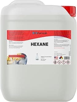 DIYChemicals Hexane –- High Purity Laboratory Grade Industrial Nonpolar Solvent for Cements, Ink, Botanical Plant Extraction - Made in USA - Half Gallon (64 fl oz)