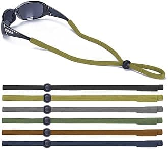 SHINKODA 6-Pack Glasses Strap - Universal Eyeglass Lanyard - Eyewear Retainer Cord for Reading, Safety, Sports & Sunglasses
