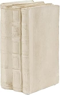 Guichifun Faux Books - Resin Cute Cream Modern Decorative Books Set for Living Room, Office, Mantle Shelves, Coffee Table Decor 4.5 * 3 * 6.5 Inch