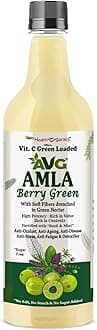 AVG Health Organics Amla Berry Green Juice | Pure Amla Extract - 1000 ml | Rich in Vitamin C, Antioxidants | Boosts Immunity, Natural Detox, Hair & Skin Health | 100% Natural, No Added Sugar | Herbal Superfood