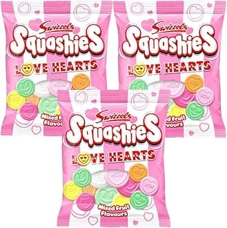 Squashie DrumStick Candies Variety Multipack - 3 Pack BUNDLE - IMPORTED FROM THE UK (SQUASHIES LOVE HEARTS (3PACK))