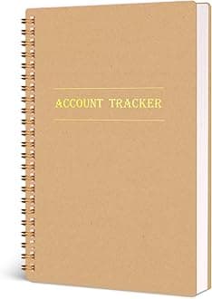 Koogel Accounting Ledger Book, Expense Tracker Notebook A5 Budget Bill Tracker Notebook for Home Budget Tracking Business Bookkeeping Personal Finance Planner, Income and Expense Log Book