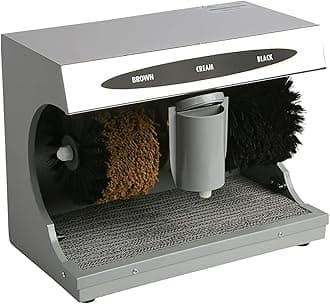 sky-Automatic Shoe Polishing Machine | Buff Polisher Polish Shining Cleaner Machine with 200 ML Shoe Polishing Cream for Machine - Silver