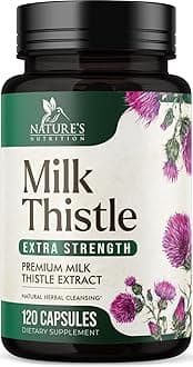 Milk Thistle Extract - Liver Cleanse Detox & Repair Formula - Natural Milk Thistle with Silymarin Marianum & Dandelion Extract - Natural Herbal Liver Health Supplement - Made in USA - 120 Capsules