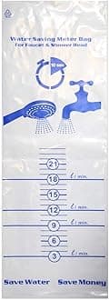 LOWENERGIE Shower Hose Flow Rate Testing Bag Water & Energy Saving