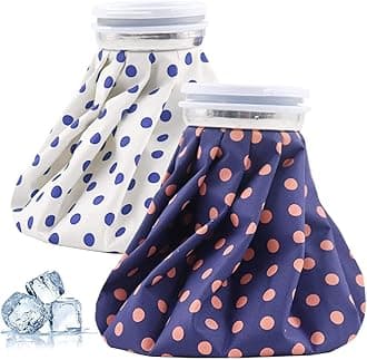 LUMONY CARE® Hot Water Bag Ice Bag for Pain Relief 9Inch Ice Pack Bag for Pain Relief Cold Water Bags for First Aid Sports Injury Neck Knee for Pain Solve And Cold Therapy Comes with Leak-free Closure (Pack Of 2)