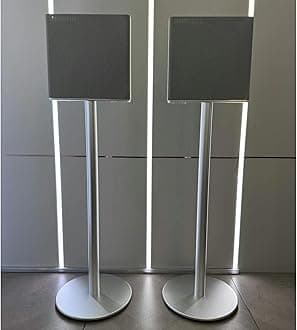 Floor Speaker Stand is Suitable for Sony HT- A9M2 Surround Sound System,The Bracket is Made of Aluminum Alloy Material and can Hide The Power Cord (Custom Pair)