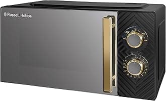 17 Litre 700W Black Solo Manual Microwave With Groove Design, 5 Power Levels, Integrated Timer And Defrost Function, Easy Clean RHMM723B