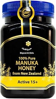 Mujezat Al-Shifa 100% Raw & Pure New Zealand Manuka Honey - 15+ Active | Premium Grade UMF Certified Honey 17.6oz / 500g
