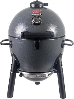 Char-Griller E86714 AKORN Jr. Kamado, Ash Portable Charcoal Grill
