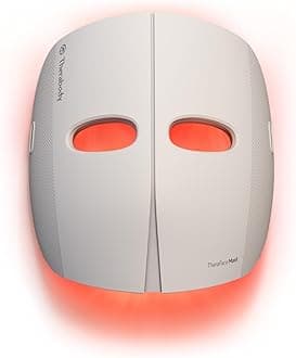 TheraFace Mask LED Light Therapy Skin Care Face Mask with Vibrating Massage - FSA Eligible Blue & Red Light Therapy for Face - LED Face Mask Facial Massager for Wrinkles, Skin Tightening & Dark Spots