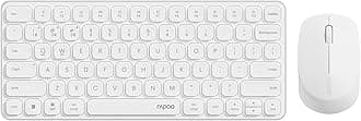 Rapoo 9010M Multi-Device Keyboard and Mouse Combo, 2.4GHz/Bluetooth 5.0/4.0 Wireless Keyboard & Mouse Set for Windows/Mac/Linux/Chrome, Support 4 Devices, Low-Profile Silent Click, Battery Powered