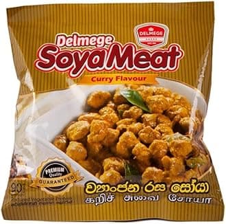 Delmege Soya Meat | Authentic Sri Lankan taste | (Curry flavour, Pack of 20)