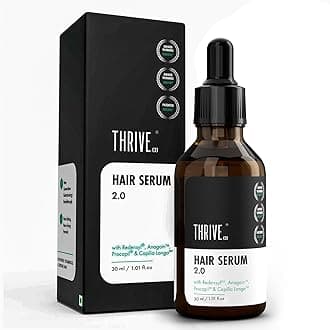 - ThriveCo Hair Growth Serum 2.0, 30ml | Advanced Patent Filed Clinically Proven Scalp Treatment for Hair Fall Control & Regrowth | British Medical Publication | Redensyl, Anagain, Regendil®, Rosemary Oil | Lightweight, Non-Sticky Solution | Men & Women