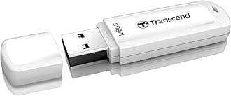 Transcend 128GB JF730 USB Flash Drive, USB3.1 Gen1, Pen Drive, White - TS128GJF730