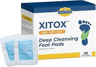 - Xitox Foot Pads - Rejuvenates Your Body for More Restful Sleep - Contains Natural Herbal Ingredients - 30 Foot Pads