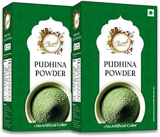 Chounk Pure And Natural Mint Powder | Pudina Powder with No Added Flavors & No Preservatives | Dry Mint Leaves Powder - 200 Grams (100 Grams X Pack of 2)