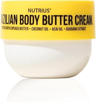 Nutrius Brazilian Body Butter Cream, 6 FL OZ